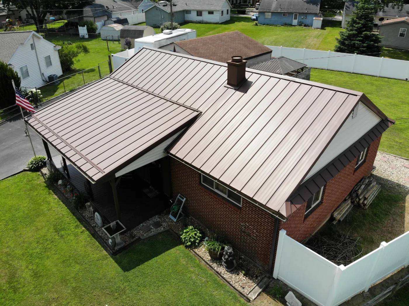 Commercial roof inspection documented in Delphi